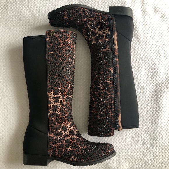 Stuart Weitzman Girls' Boots with Crystals - Picture 1 of 8